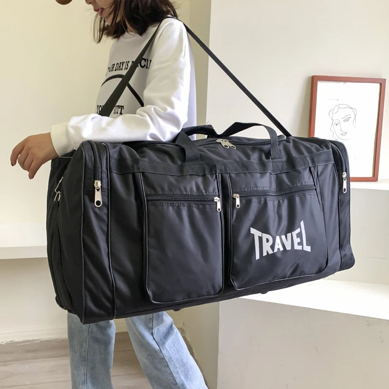 Bolsa de viaje plegable de gran capacidad, bolso deportiv...