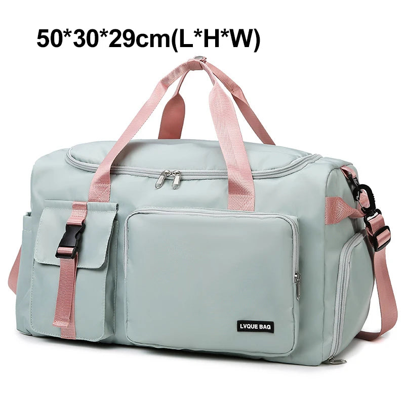 Bolsa de gimnasio deportiva, bolsos húmedos y secos de vi...