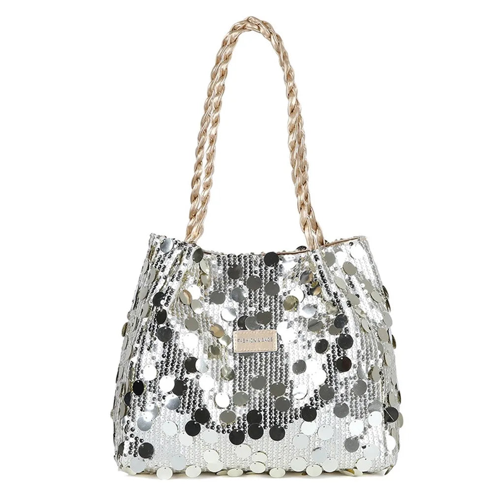 Nuevo Bolso Tote Brillante con Lentejuelas para Mujer, Bo...