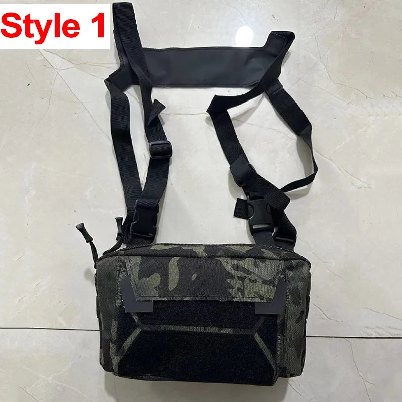 Bolsa táctica para chaleco en el pecho, mochila con apare...