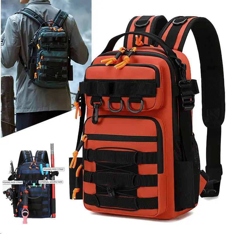 Mochila táctica de pesca para acampar, bolsa para deporte...