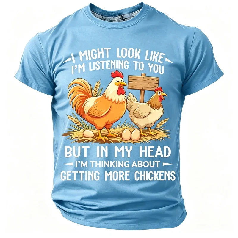 Men's short-sleeve T-shirt from Corporación Turística featuring a fun graphic design, casual fit, and comfortable fabric.