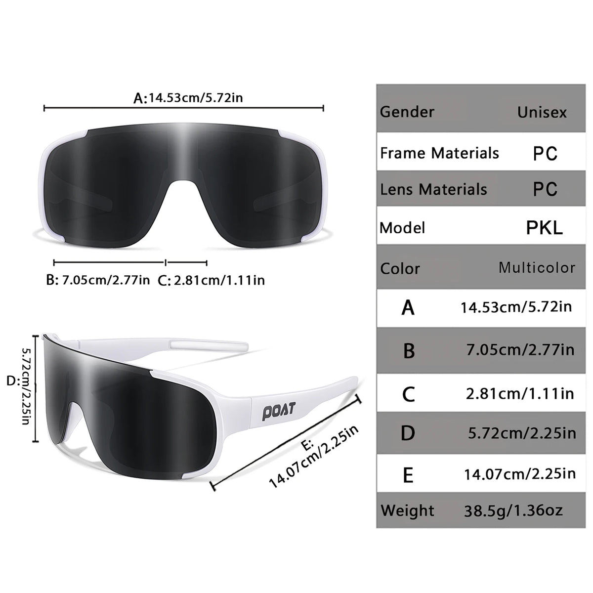 POAT gafas de sol para ciclismo al aire libre con estilo ...