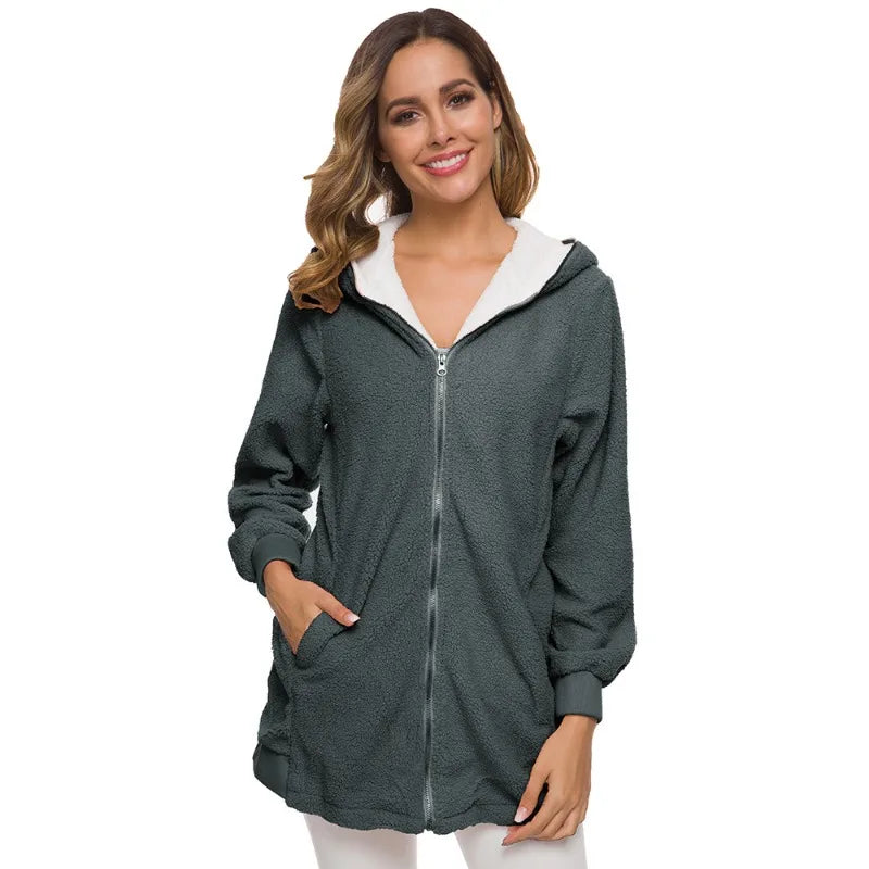 Cárdigans para mujer, chaqueta de piel sintética, jersey ...
