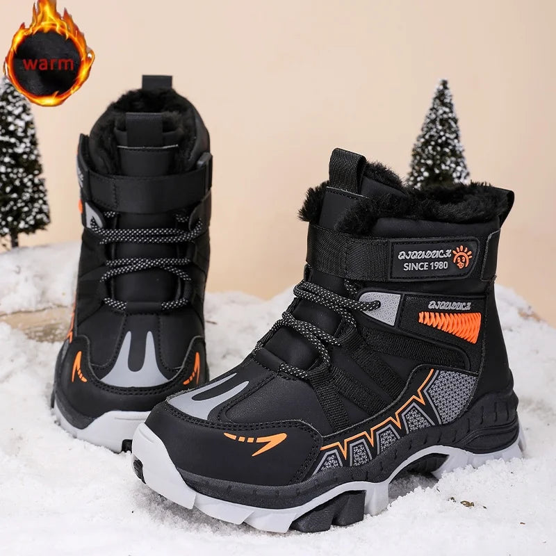 Botas de nieve al aire libre para niños, moda de invierno...