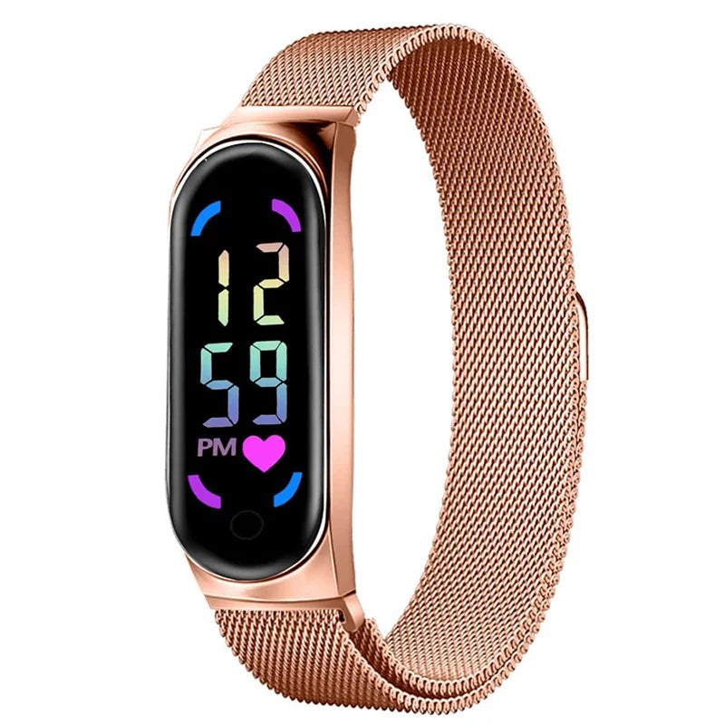 Reloj LED para mujer, correa de reloj magnética, reloj fe...