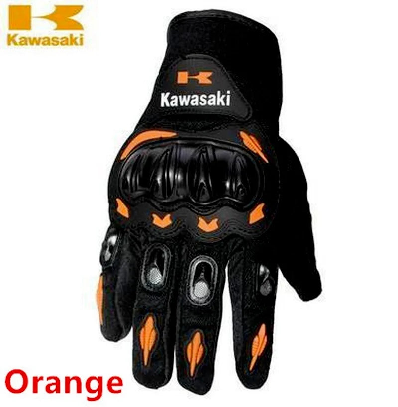 Guantes Kawasaki Dedo Completo Moto Off-Road Antideslizantes