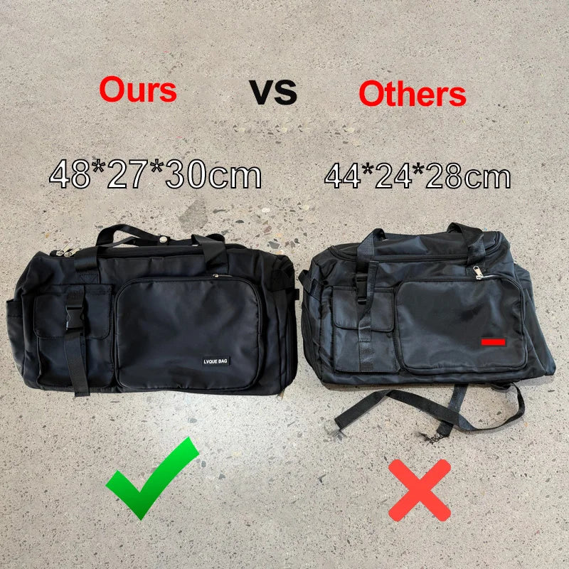Bolsa de gimnasio deportiva, bolsos húmedos y secos de vi...