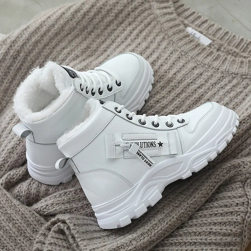 Nuevas botas de invierno para mujer, zapatillas de deport...