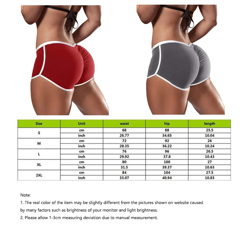Pantalones cortos deportivos de cintura baja para mujer, ...