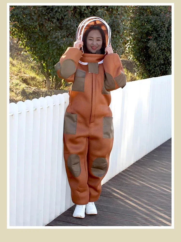 Protective bee suit for beekeeping by Corporación Turística, featuring a full-body protective clothing for apiary safety.