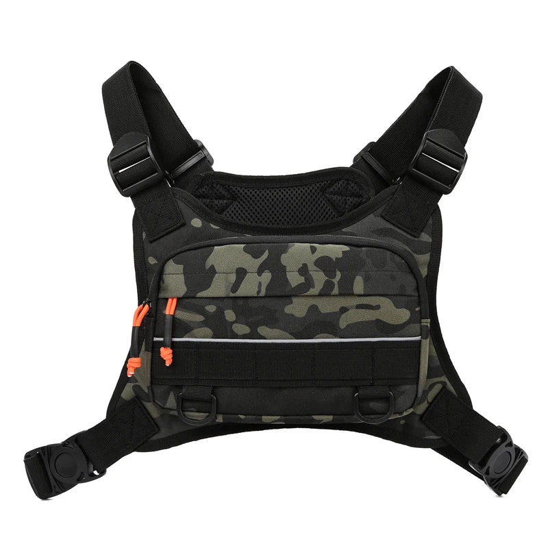 Bolsa de pecho táctica para hombre, chaleco frontal para ...