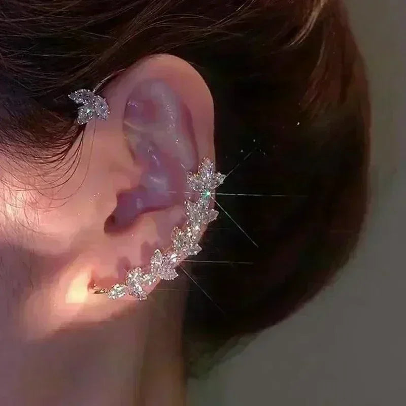 Nuevos pendientes cuadrados de circonita de cristal marró...