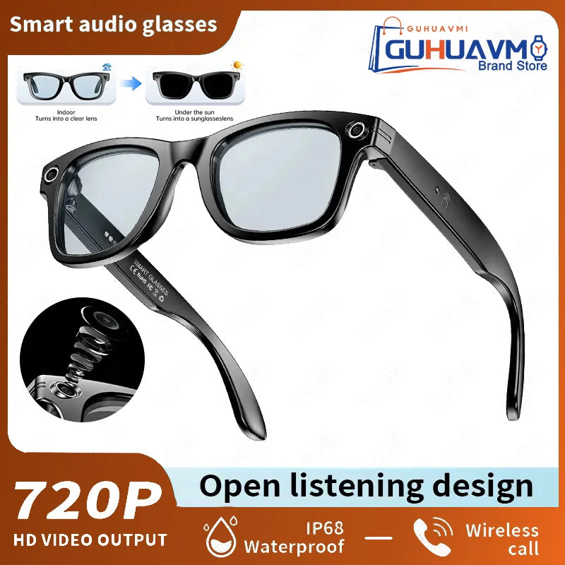 Gafas inteligentes AI 800W, cámara HD antivibración, grab...