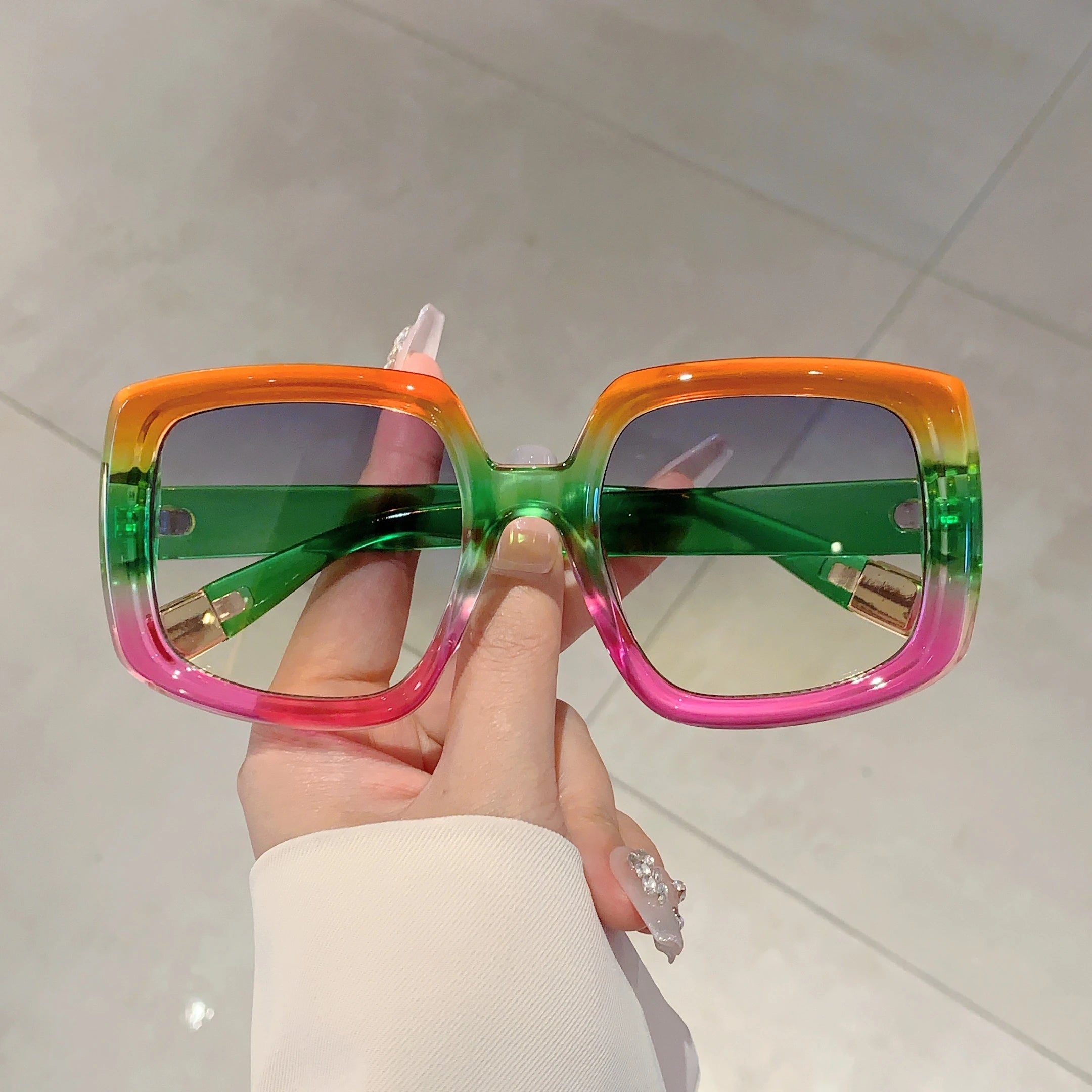 KAMMPT-gafas de sol cuadradas de gran tamaño para mujer, ...