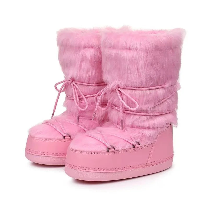 Botas de nieve de gama alta para Mujer, zapatos de invier...