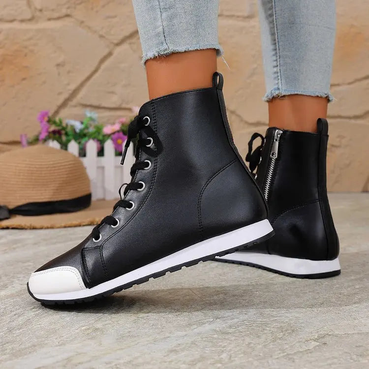 Botas cortas de primavera y otoño para mujer, zapatillas ...