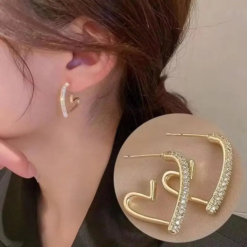 Pendientes colgantes de circonio de moda coreana para muj...