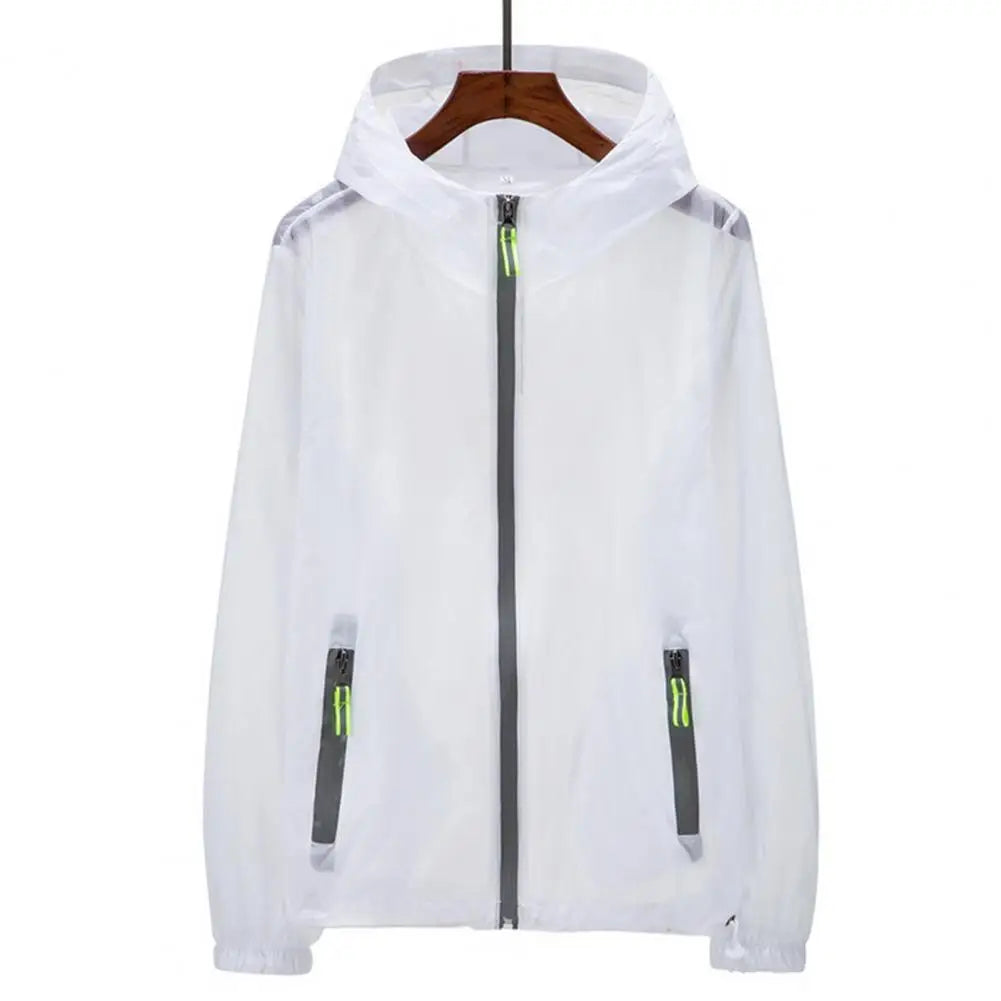 Reflective sun protection men's jacket by Corporación Turística, lightweight outdoor coat with reflective details for visibility