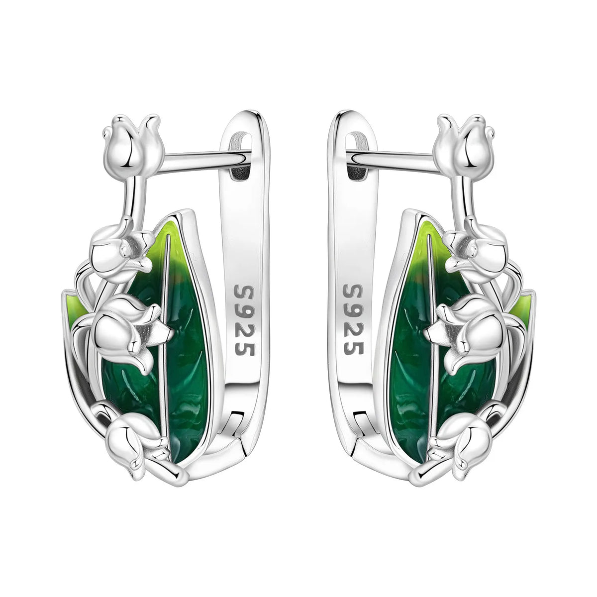 Orstarry Original Plata de Ley 925 pendientes de flor de ...