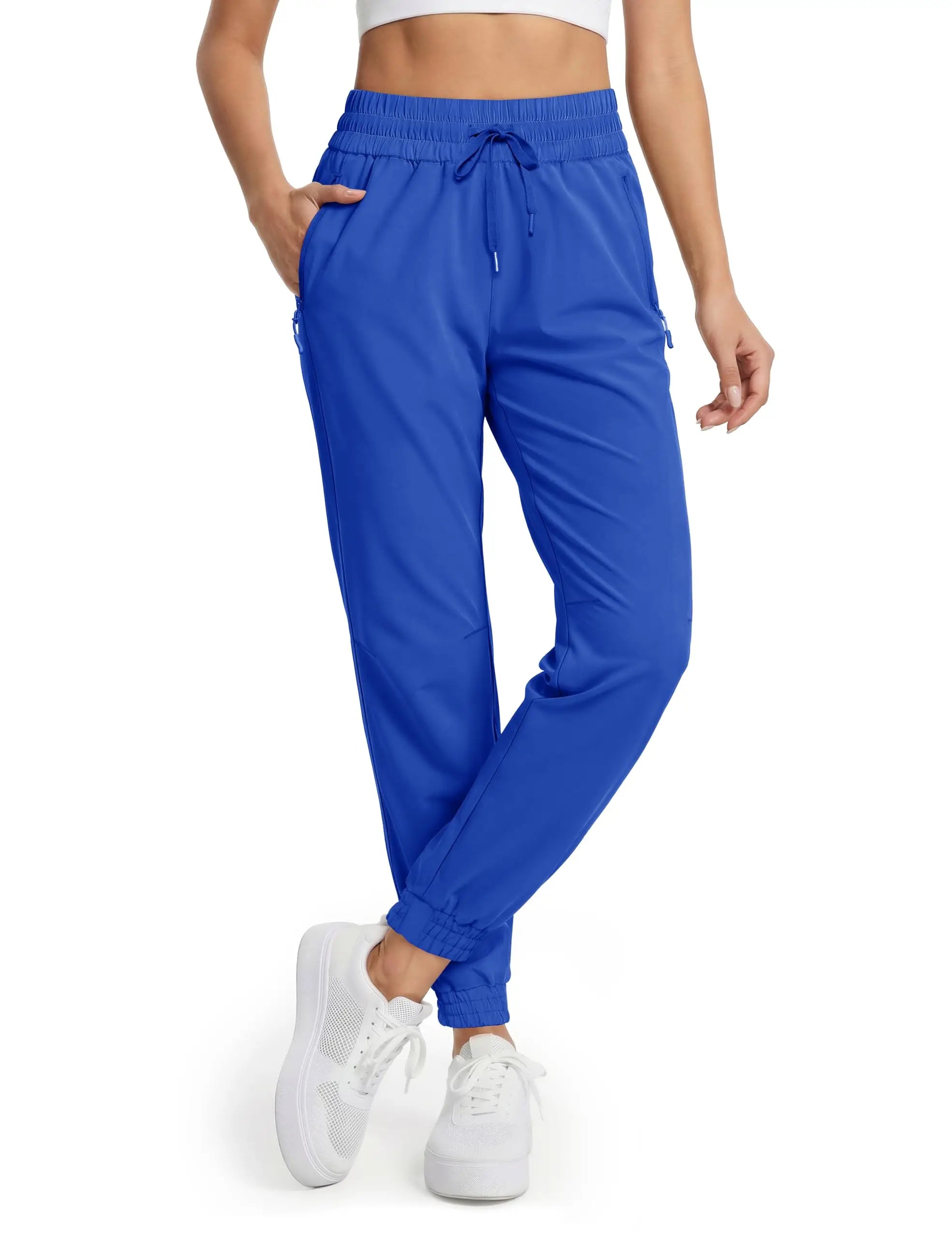 MAGCOMSEN Pantalones de senderismo impermeables para muje...
