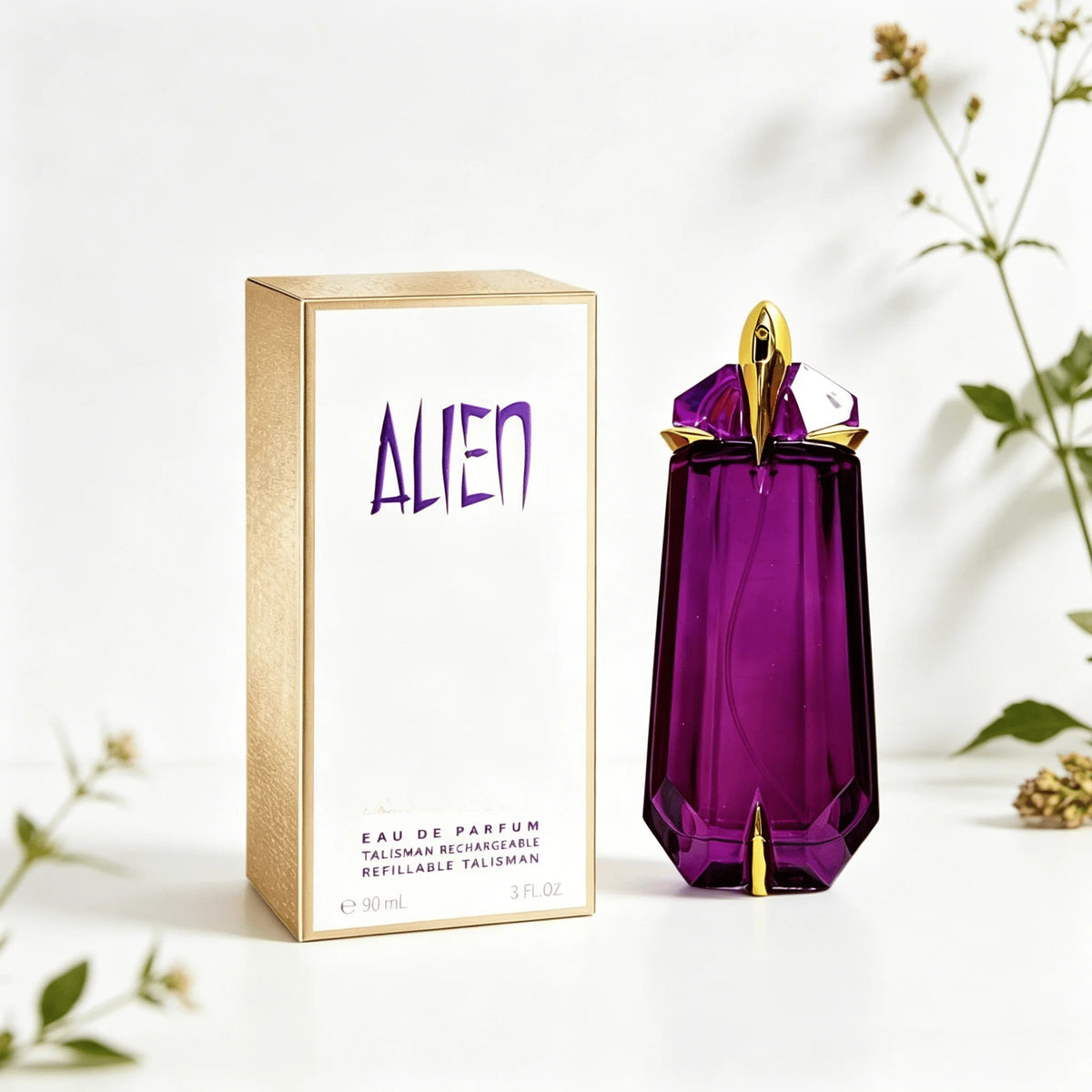 Mugler Alien Eau De Parfum 90ml, Botella Recargable de Cr...