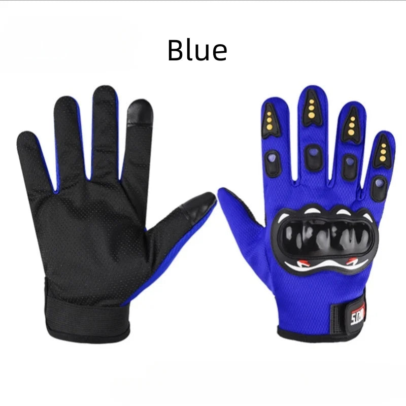 Guantes Ciclismo Hombre Dedo Completo Táctil | Anticaída Moto - Corporación Turística