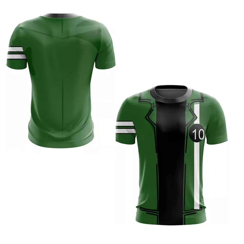 Camiseta Ben 10 Omnitrix 3D Cosplay Verano 2025 - Estilo Harajuku