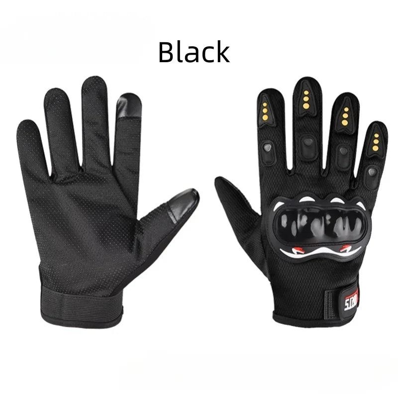 Guantes Ciclismo Hombre Dedo Completo Táctil | Anticaída Moto - Corporación Turística