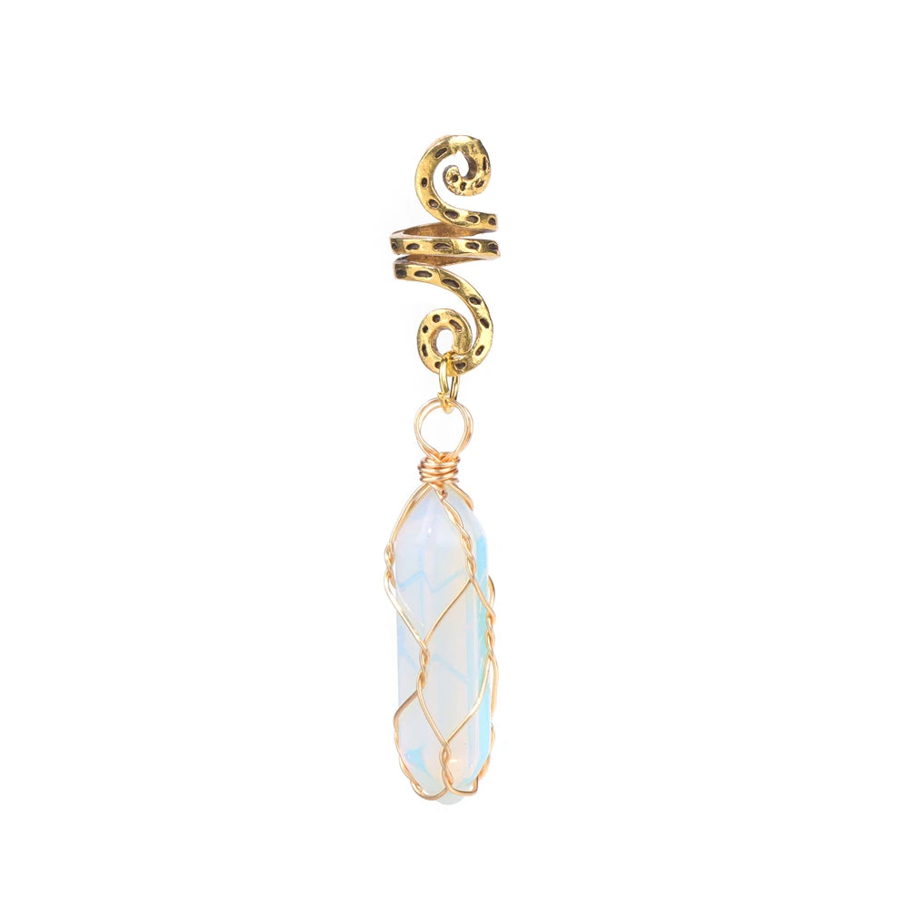 Colgante de piedra Natural para mujer y niña, accesorios ...