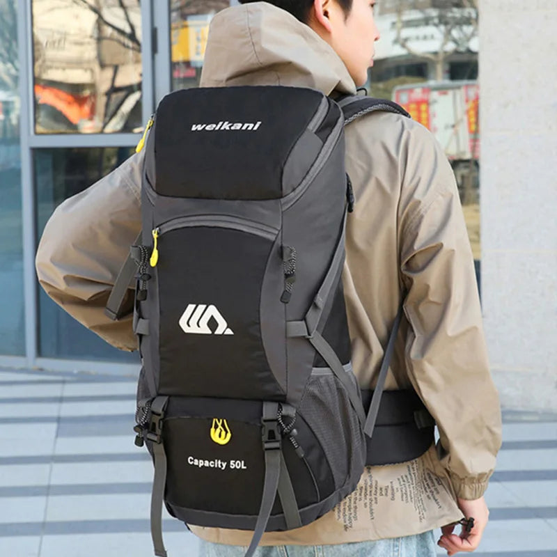 Mochila de viaje de 50L para acampar, bolsa grande para s...
