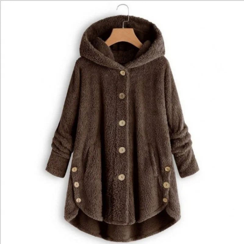 Abrigo de otoño e invierno para mujer, abrigo cálido de o...