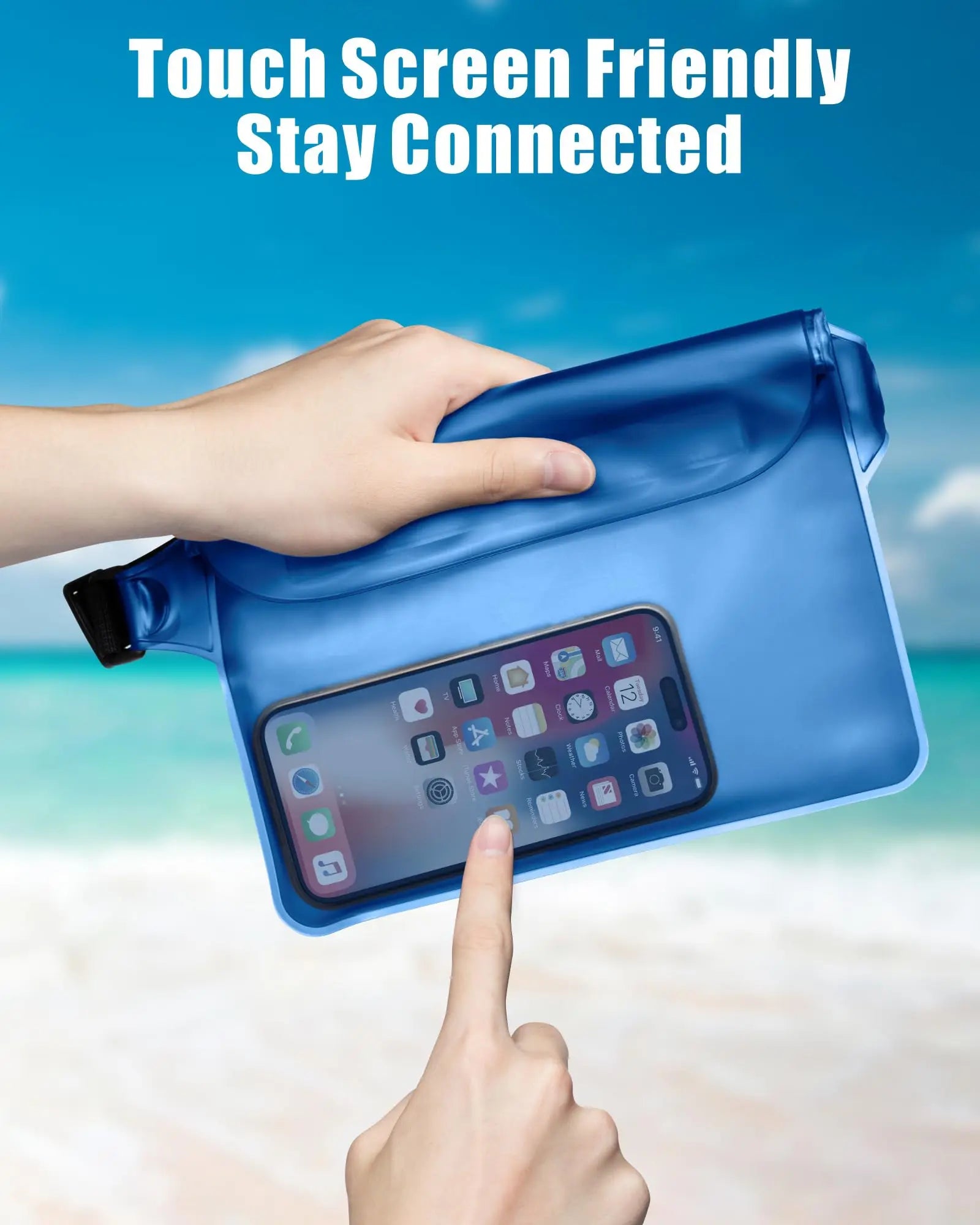 Bolsa Impermeable Teléfono Playa Kayak con Correa Ajustable