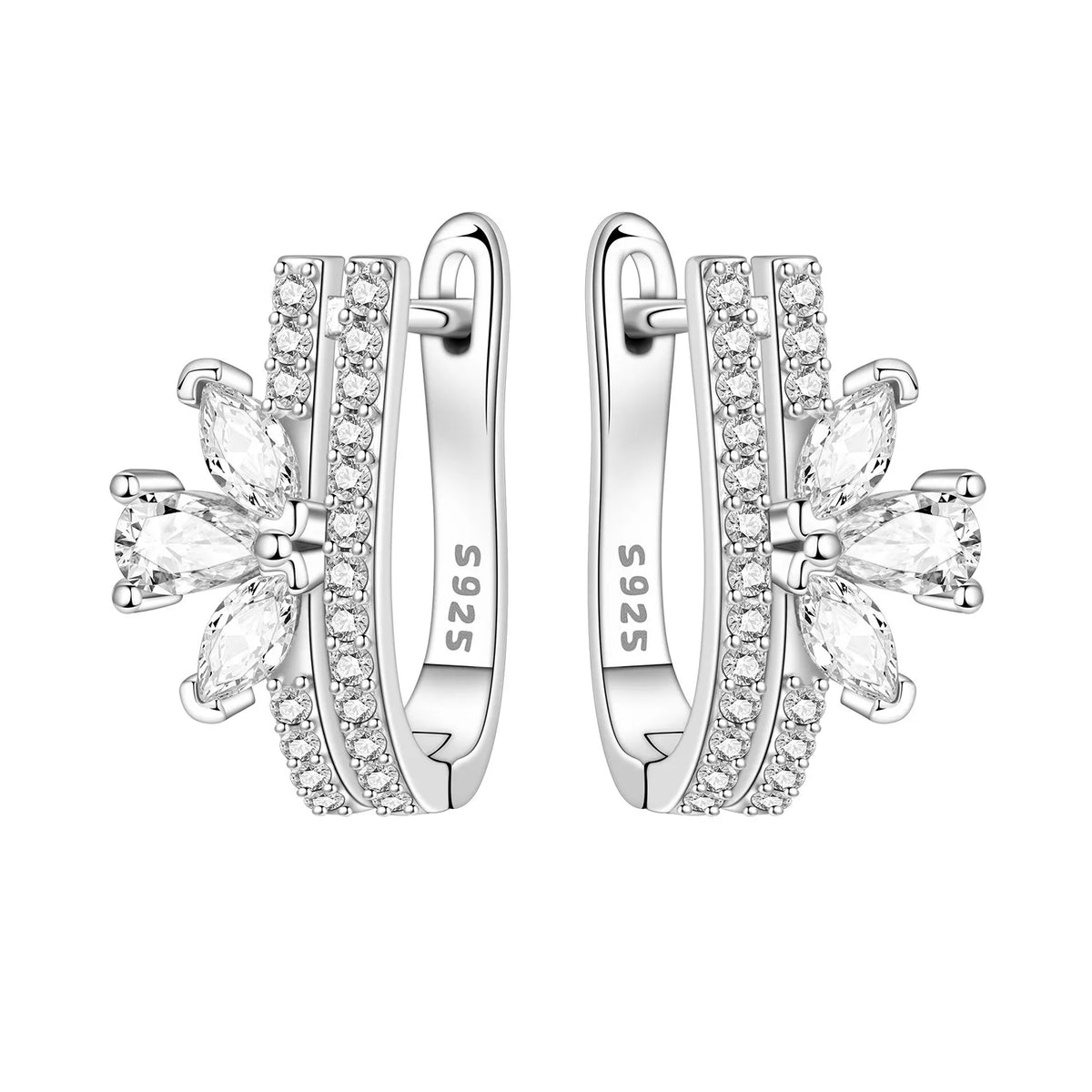 Orstarry Original Plata de Ley 925 pendientes de flor de ...