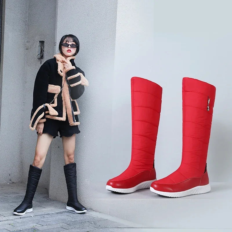 Botas de Nieve para Mujer 2026, Cálidas, de Felpa, Cuero ...