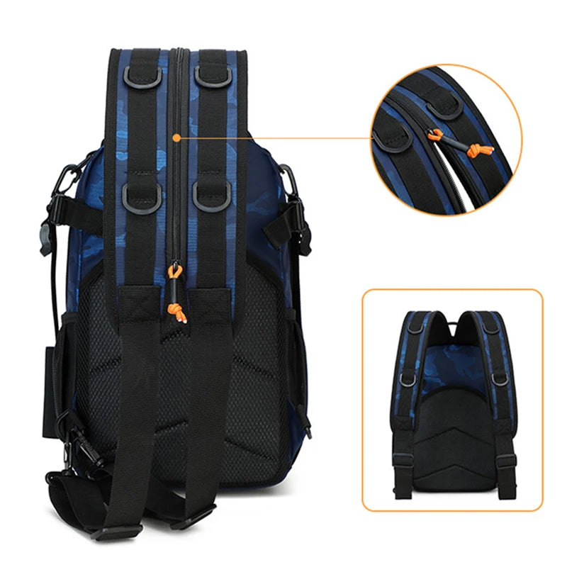 Mochila táctica de pesca para acampar, bolsa para deporte...