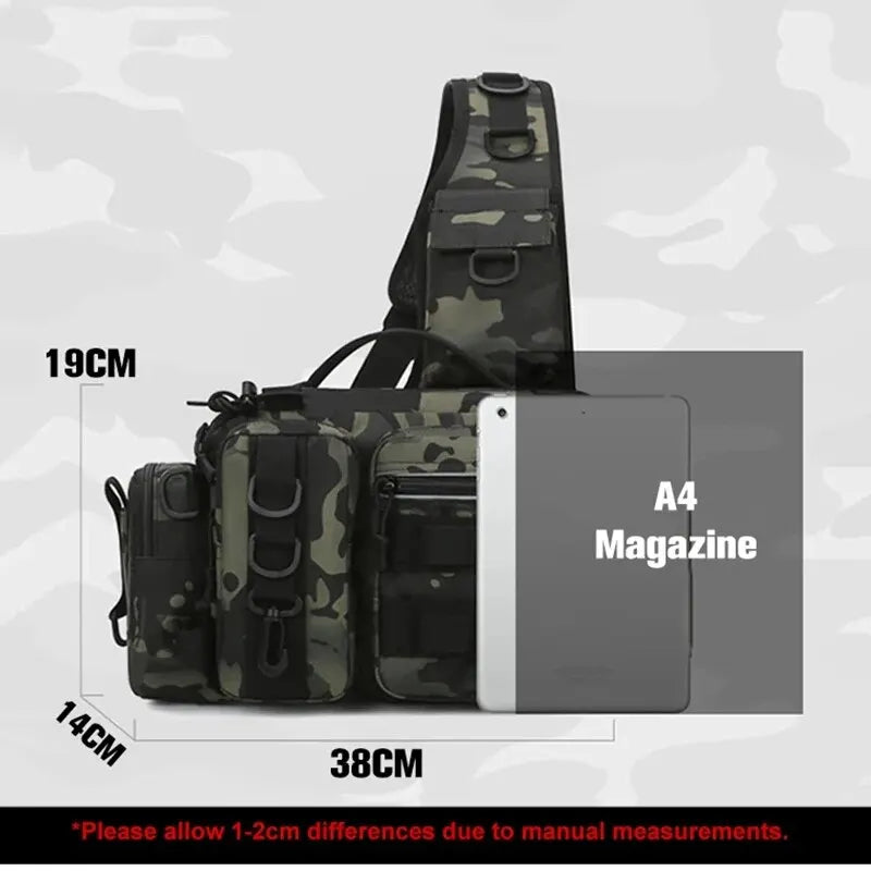 Mochila de aparejos de pesca para hombre, bolsa de almace...