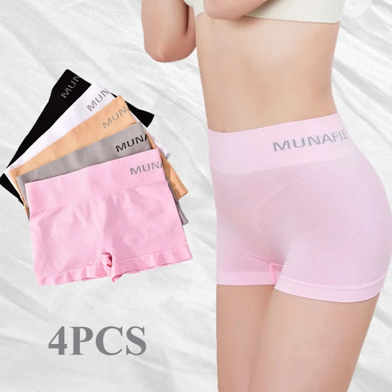 4 Uds. Pantalones cortos ajustados seguros para mujer, pa...
