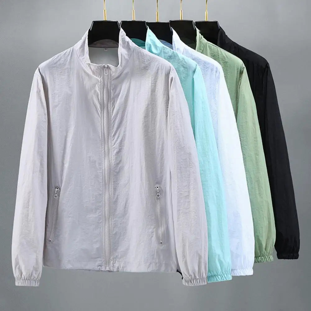 Men's outdoor jacket by Corporación Turística with protective features, shown in a stylish, weather-resistant exterior design.