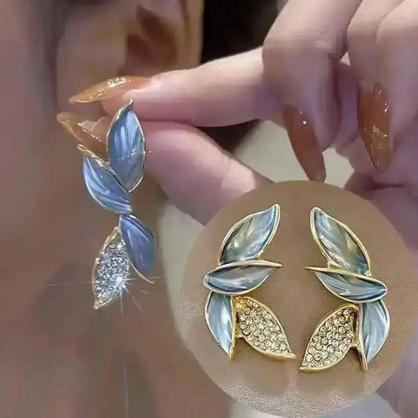Pendientes de gota de corazón de cristal púrpura para muj...
