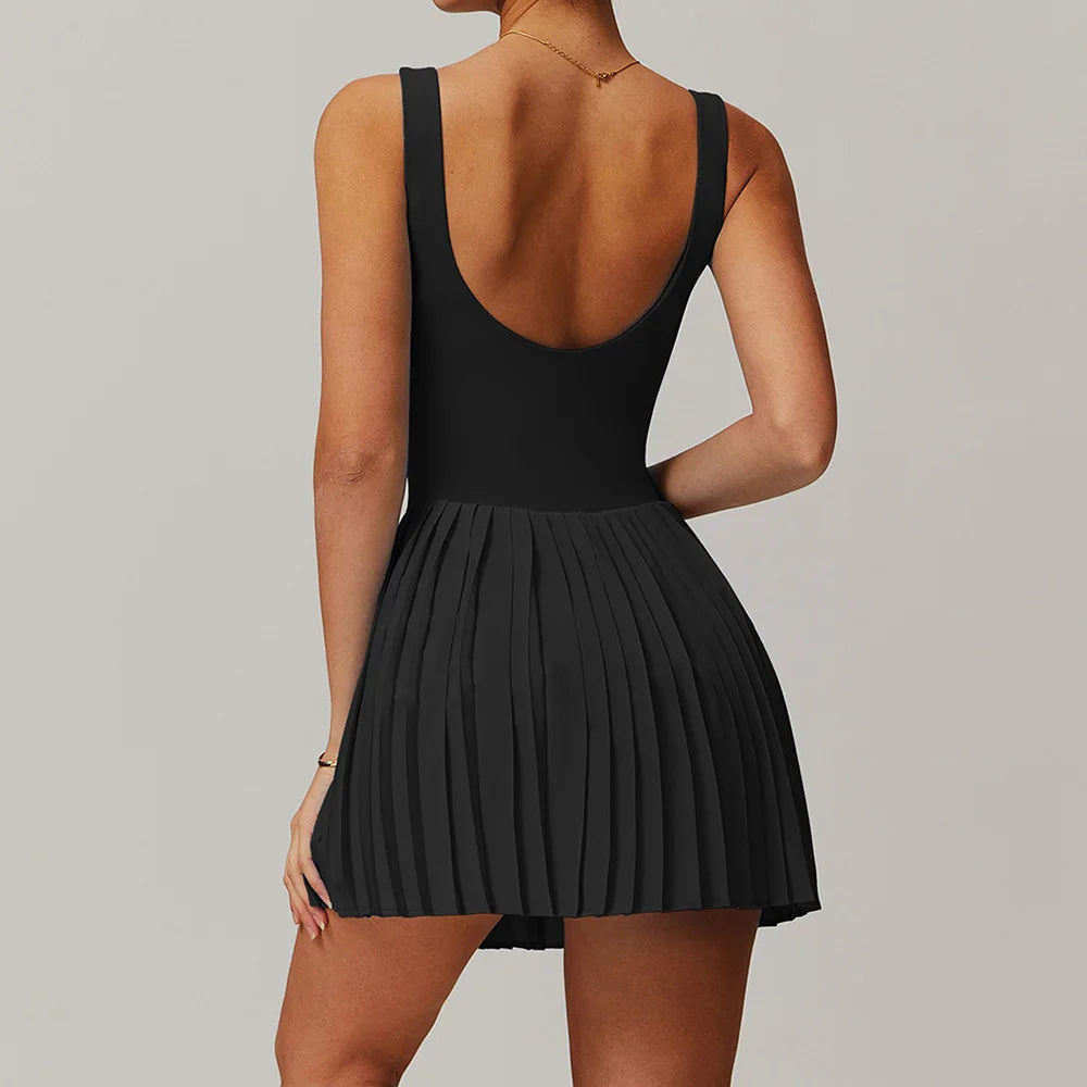 Conjunto de Yoga, vestido de tenis desnudo, mono para muj...