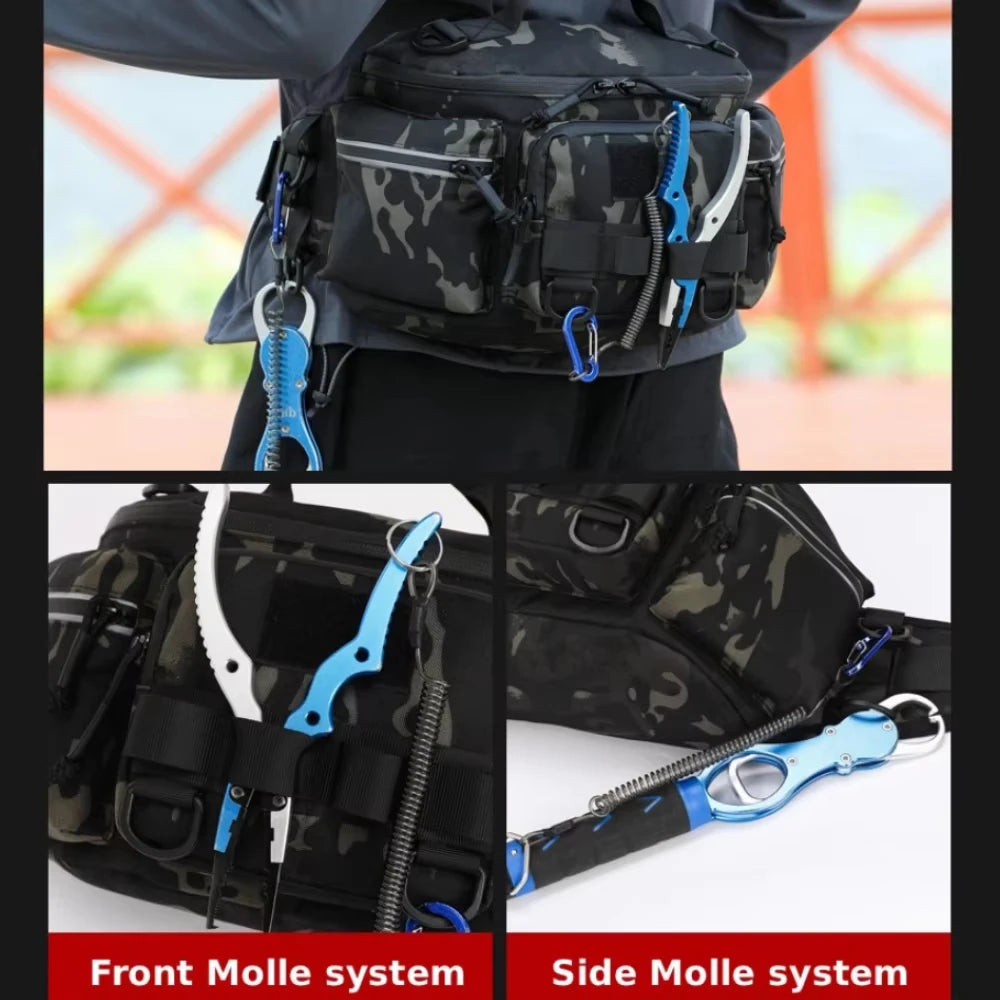 Bolsa táctica de cintura para camping, mochila de pecho, ...