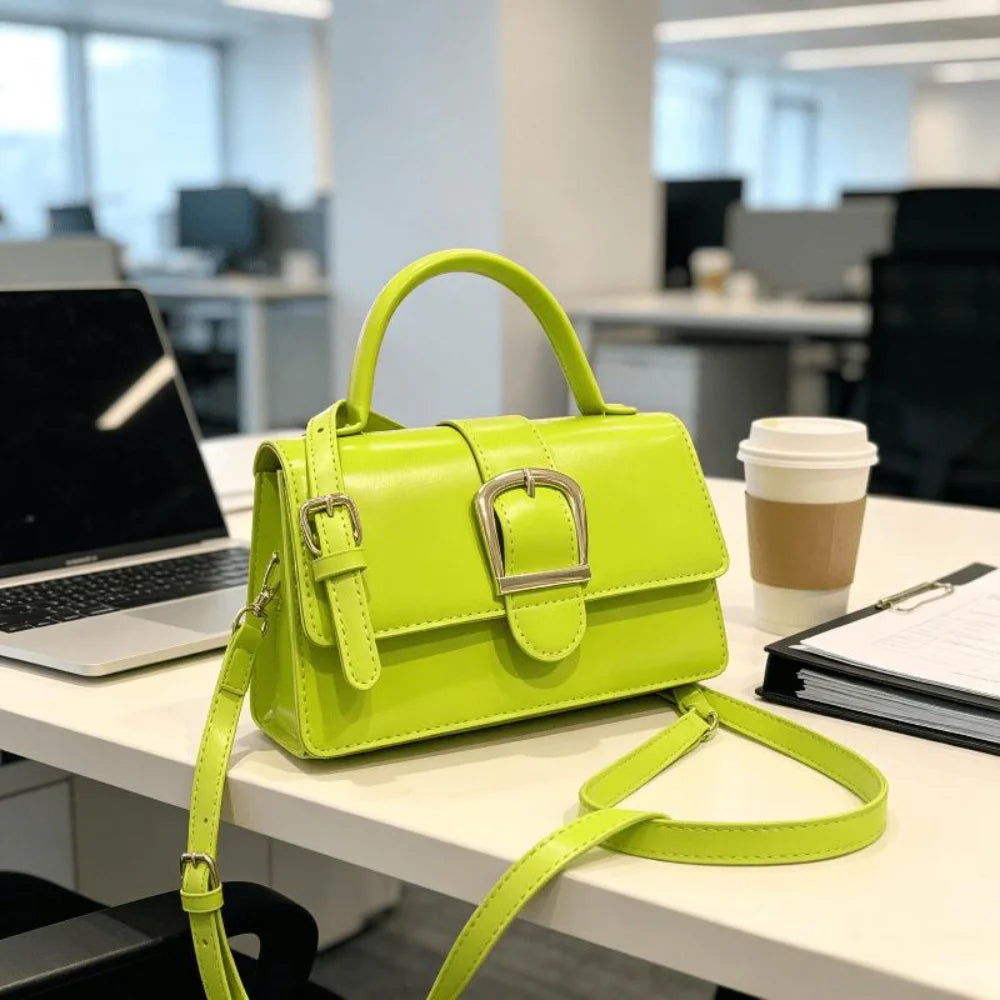 1 bolso bandolera cuadrado minimalista verde para mujer, ...
