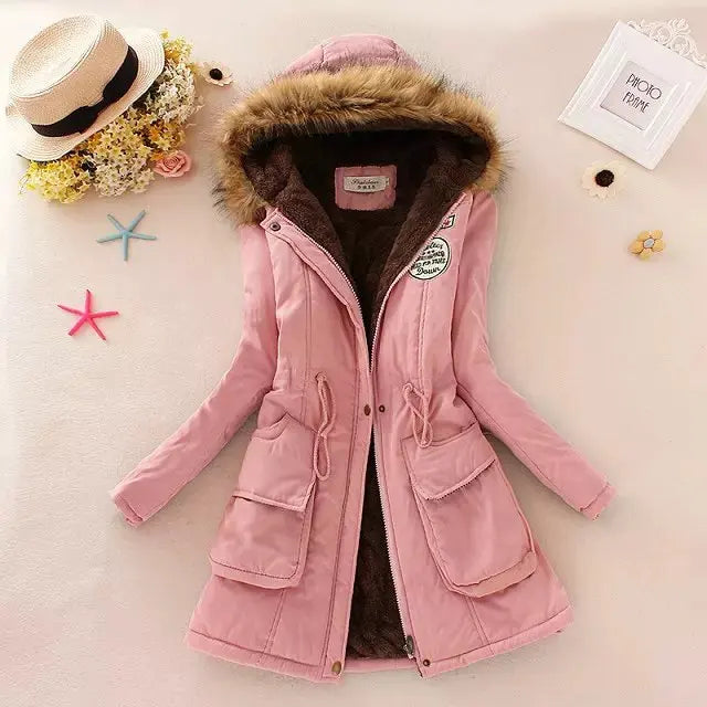 Chaqueta de algodón para mujer, Abrigo ajustado informal ...