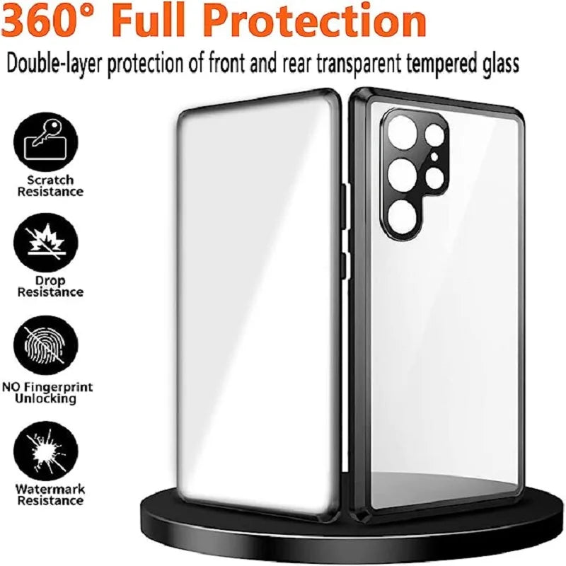 Magnetic security lock in metal with 360° rotation, designed for enhanced safety and durability.