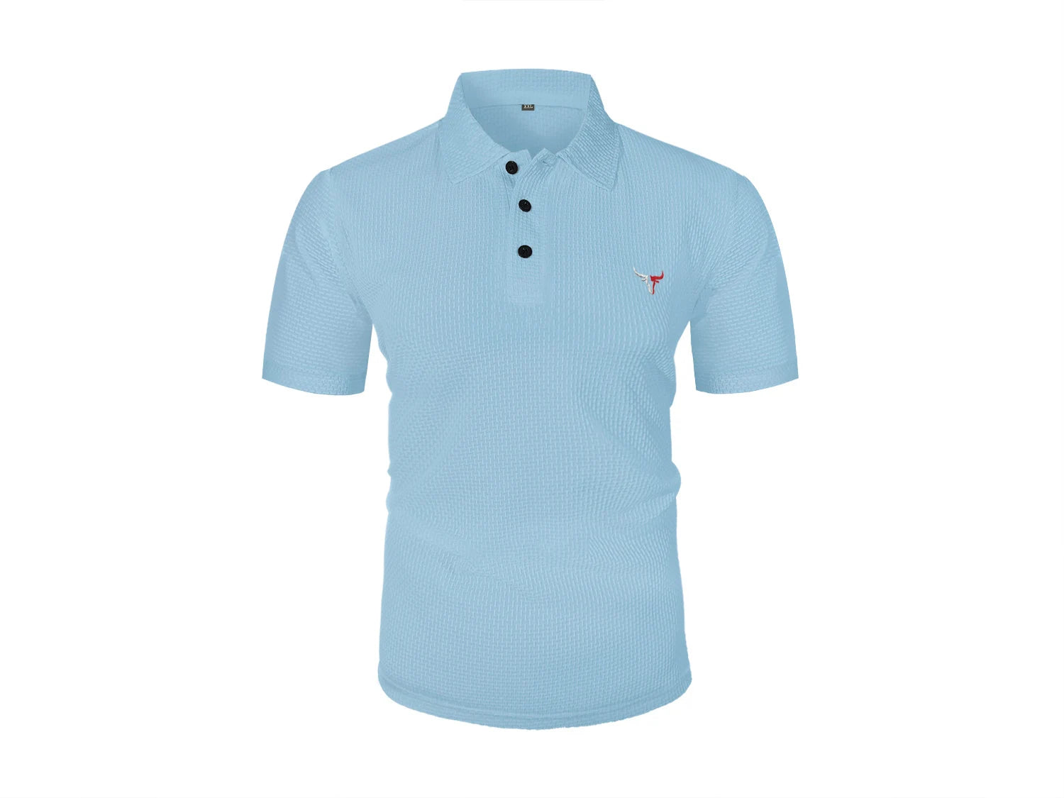 Camiseta Verano Hombre Seda Helada Solapa Casual Manga Corta - Corporación Turística