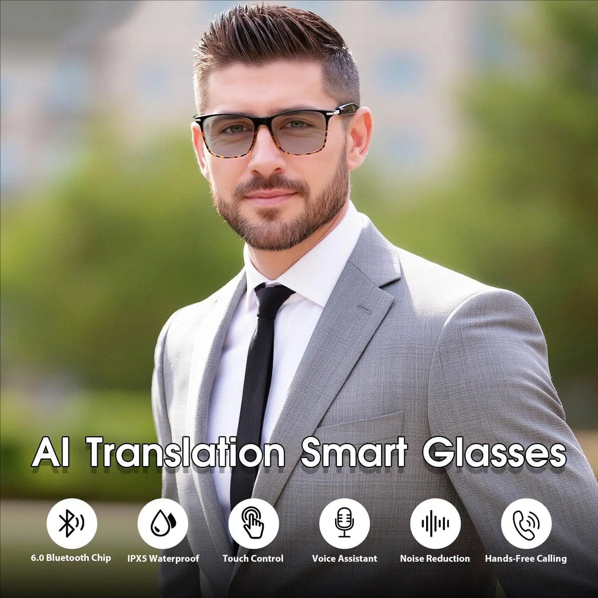 Nuevas Gafas Inteligentes con IA Mejoradas, Cámara de Gra...