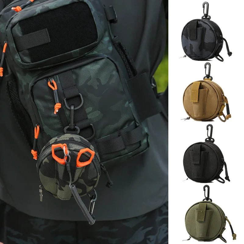 Bolsa táctica Molle, bolsa colgante para sedal de pesca c...