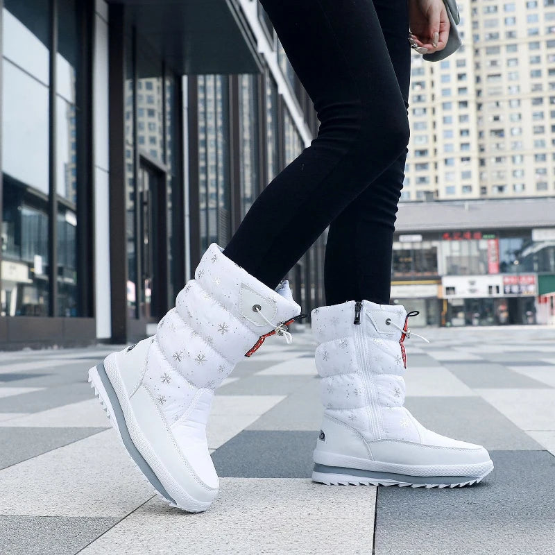 Botas de nieve cálidas a la moda para Mujer, Botas de inv...
