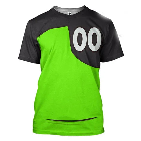 Camiseta Ben 10 Omnitrix 3D Cosplay Verano 2025 - Estilo Harajuku